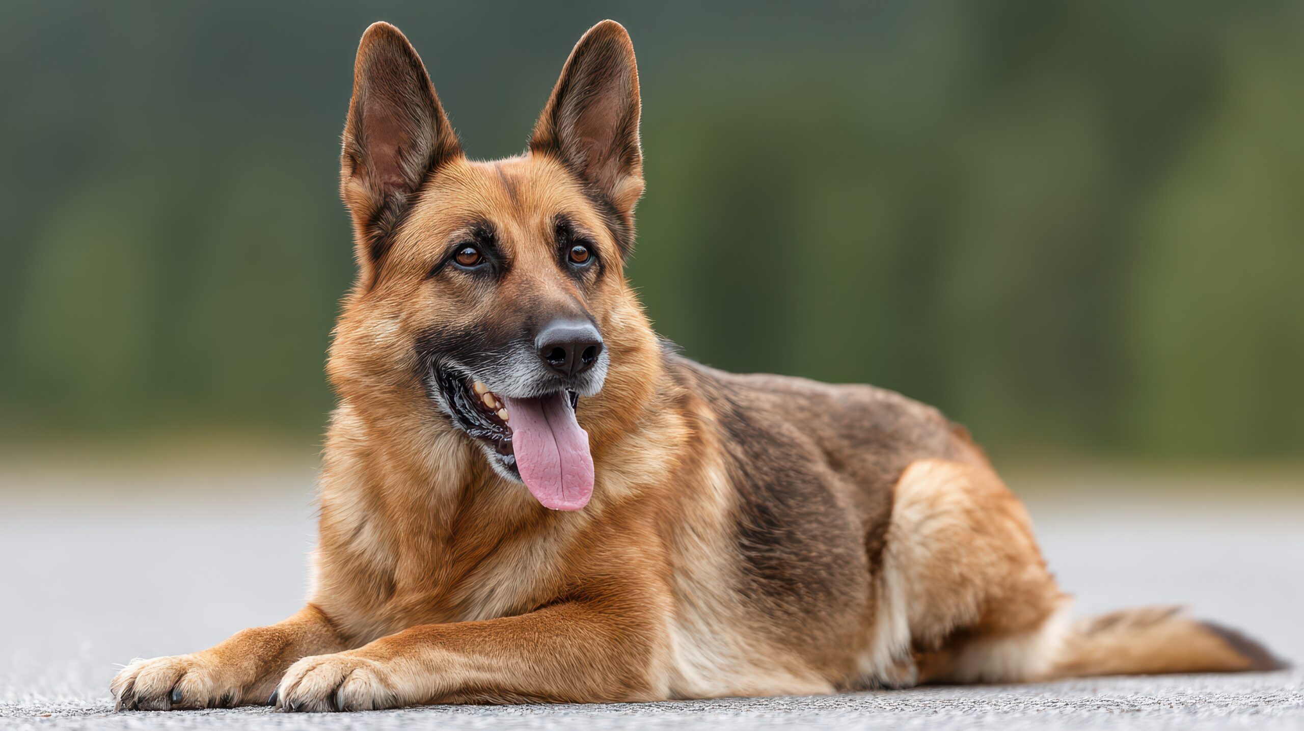Berger allemand dans un environnement naturel